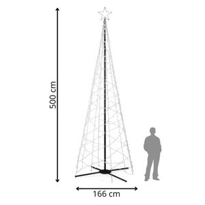 Cl4155 božićno drvce 840 led 5 m