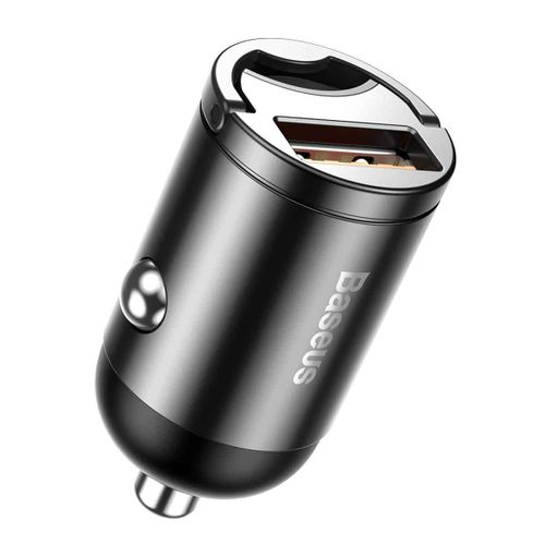 Baseus Tiny Star Mini Quick Charge auto punjač USB priključak 30 W sivi slika 1