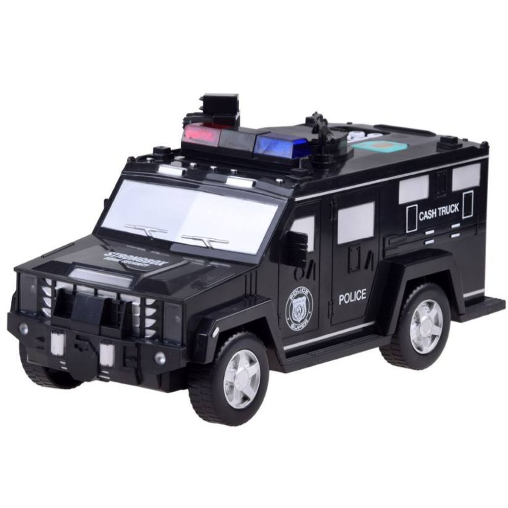 Kasica prasica policijski auto, crni slika 2
