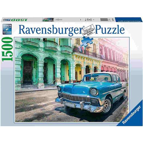 Ravensburger Puzzle automobili na Kubi 1500kom slika 1