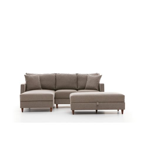 Atelier Del Sofa Kutna garnitura, Krem, Eva Left - Cream slika 5