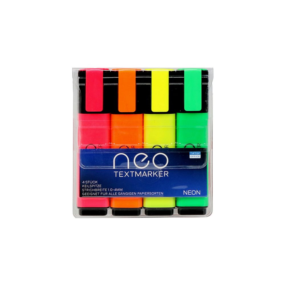 TipTop Office Textmarker Kosi Vrh Neo, 4/1, Blister slika 1