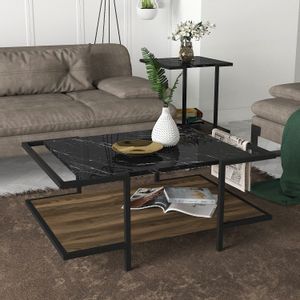 Minerva Walnut
Black Coffee Table