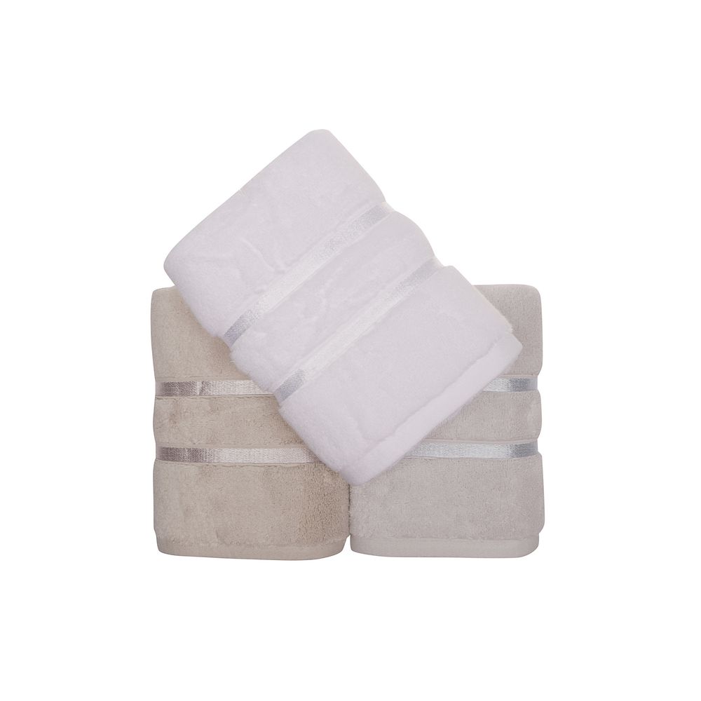 Dolce - White, Light Blue, Light Brown White
Light Blue
Light Brown Hand Towel Set (3 Pieces) slika 3