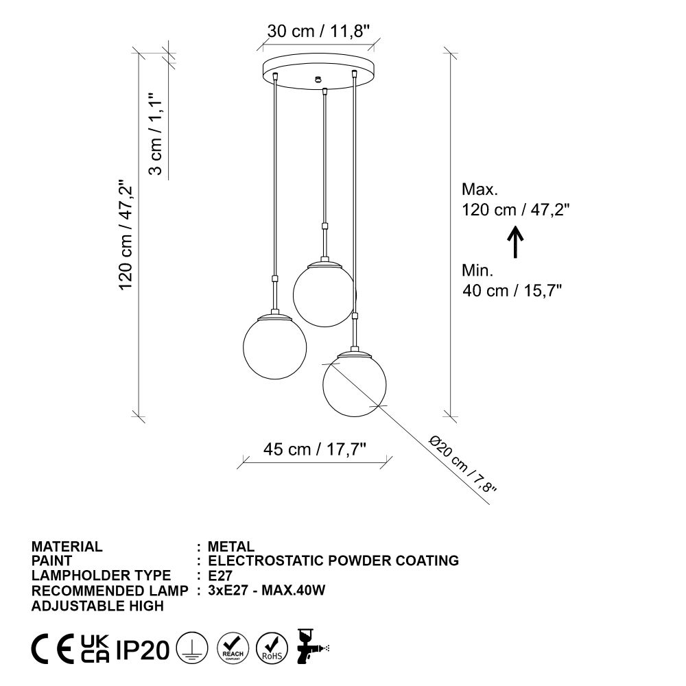 Luster Orbital – 20-14046 – boje: crna slika 7