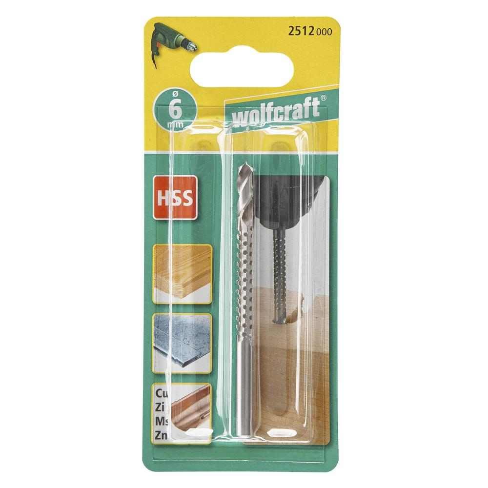 Wolfcraft Svrdlo / Glodalo HSS 6x60/90 mm - 2512000 slika 3