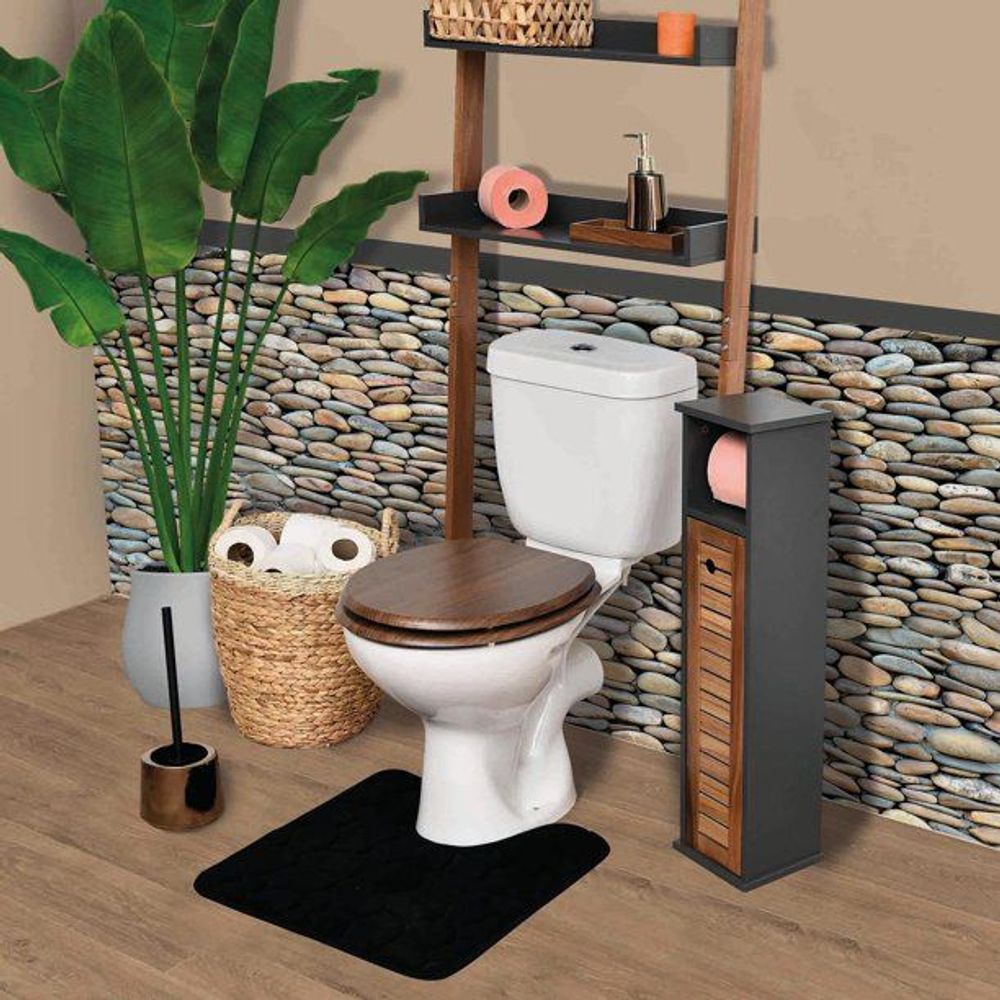 TENDANCE Držač toalet papira sa ostavom Acacia 18x18x75cm MDF slika 3