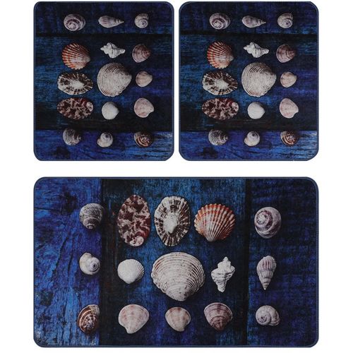 Colourful Cotton Set kupaonskih prostirki (3 komada) Seashell slika 3