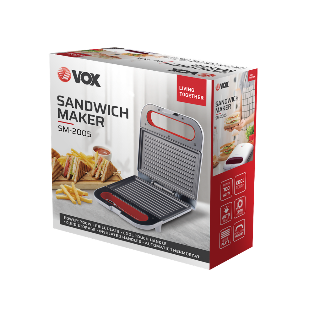 VOX Aparat za sendviče SM 2005 / 23 x 14.5 cm slika 3