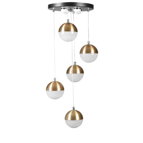 Lucas 5 Li Tepsili Eskitme Sarkıt Gold Chandelier slika 1