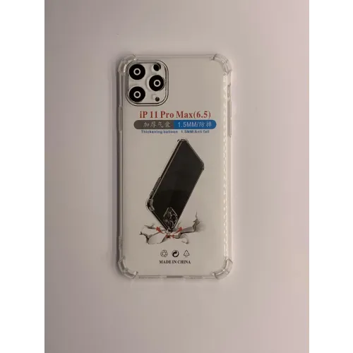 Maska za iPhone 11 Pro Max transparent sa ojačanim ivicama slika 1