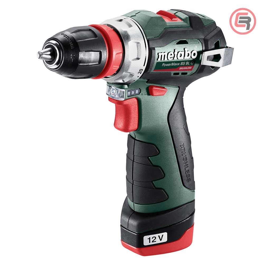 Metabo Bušilica-Odvijač Aku PowerMaxx BS BL Q 12V 2xAKU (2,0Ah) LC 40 + Kofer – 601749500 slika 1