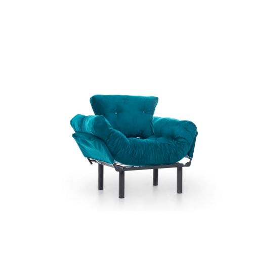 Atelier Del Sofa Fotelja, Petrol Green, Nitta Single - Petrol Green slika 9