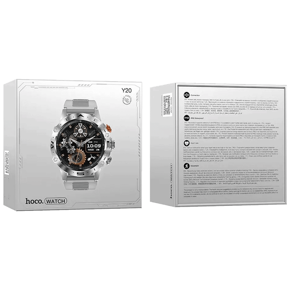 hoco. Pametni sat Y20 / 1.53" zaslon, Bluetooth, IP67 -  Silver  slika 3