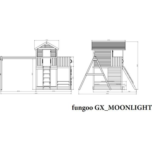 Fungoo Set Moonlight - Drveno Dečije Igralište slika 6