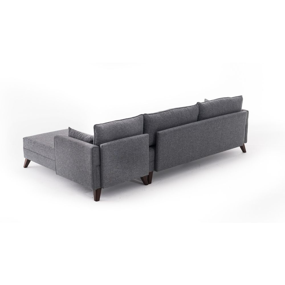 Ugaona Sofa Bella Desni Kut Siva slika 7
