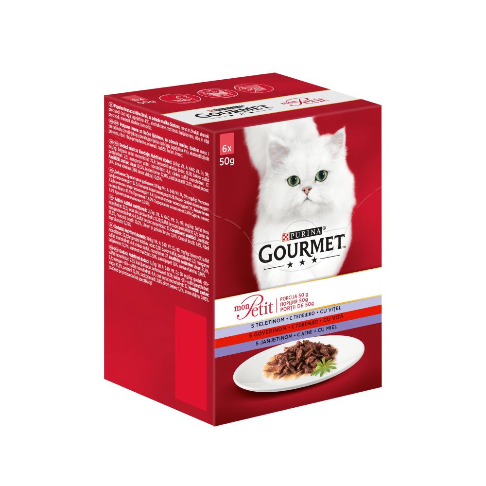 Gourmet Mon Petit teletina, govedina, janjetina 6 x 50 g slika 1