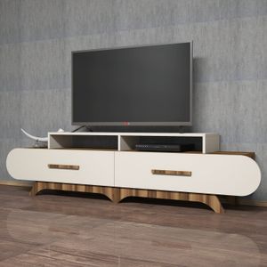 TV Stalak Flora - boje orah i krem