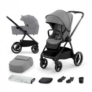 Kinderkraft dječja kolica Nea 3u1 B, Platinum Grey