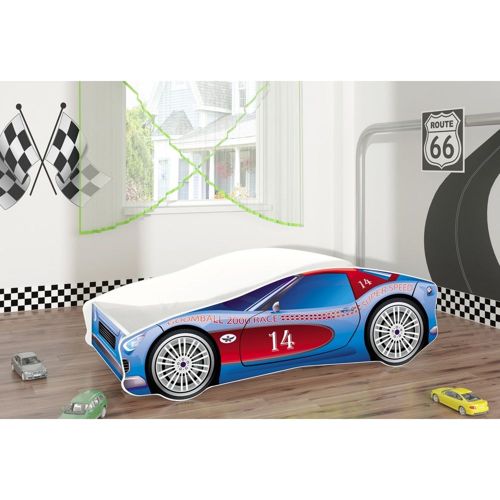ACMA Dječiji krevet Car - 180x80cm - Dezen 02 slika 1