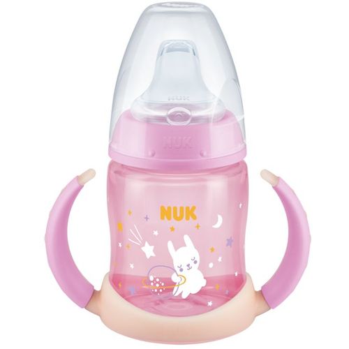 NUK Prelazna flašica koja svijetli u mraku First Choice 6-18mj 150ml, Roza slika 1