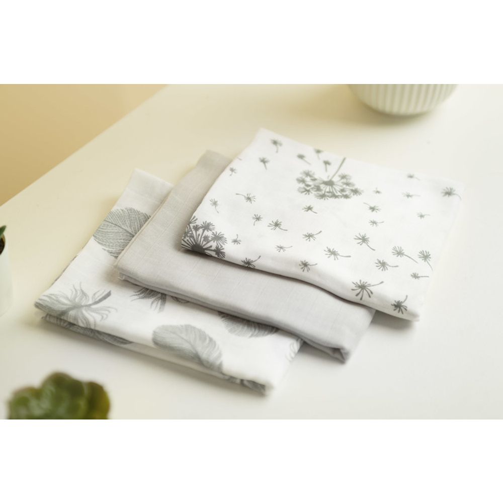 Muslin pelene 3 kom – sivo slika 6