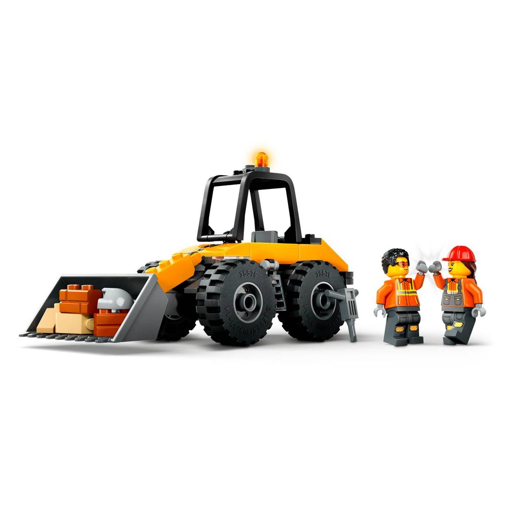 LEGO 60450 Žuti građevinski utovarivač sa točkovima slika 4