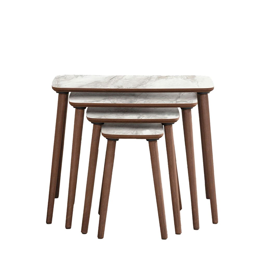 Nesting Table Luci - Set od 4 komada u bijeloj boji slika 6