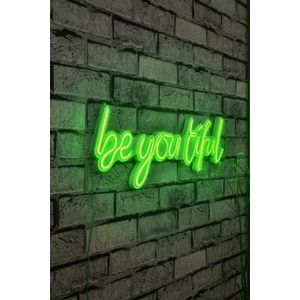 Wallity Ukrasna plastična LED rasvjeta, Be you tiful - Green