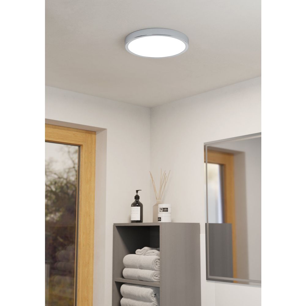 Eglo Fueva 5 nadgradna led, 20w, 2300lm, ip44, prom 285, bijela/krom/plastika  slika 2