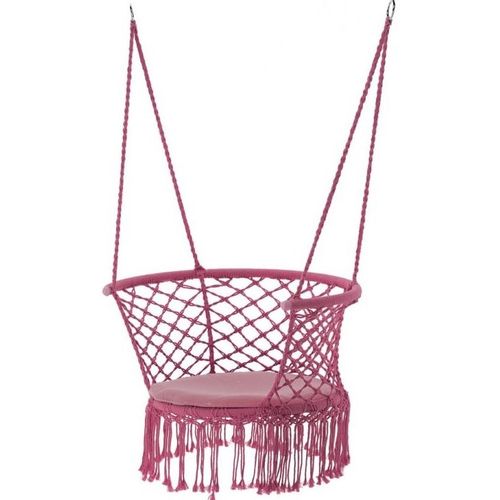 Viseća stolica ljuljačka - Ružičasta slika 1