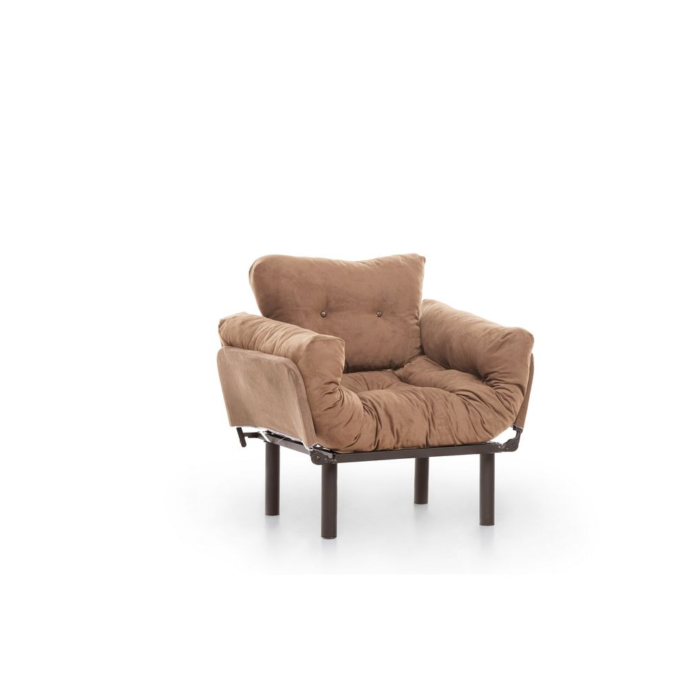 Nitta Single - Svijetlosmeđa Wing Chair slika 3