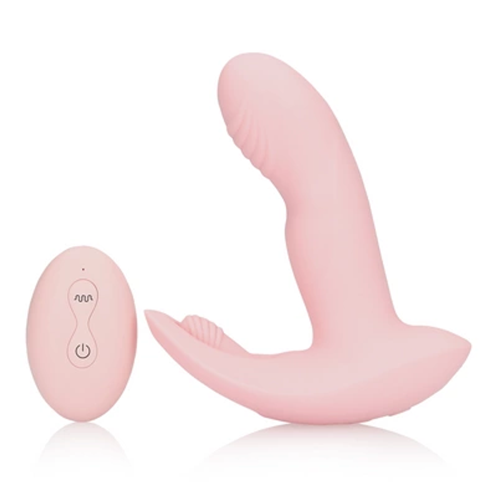 Loveline by Shots vibrator na prste s daljinskim upravljačem - šifon od trešnje slika 1