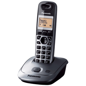 Panasonic telefon bežični, DECT/GAP, 1.4" display 1.4, metalik siva, KX-TG2511FXM