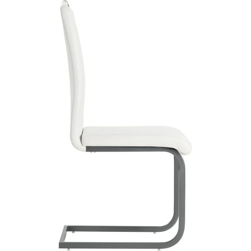 Konzolne blagovaonske stolice od umjetne kože 6 kom bijele slika 36