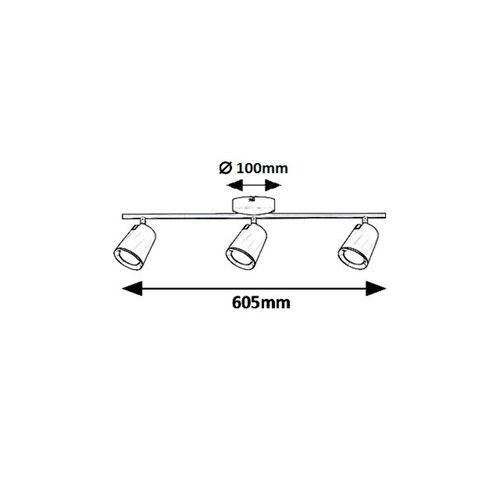 Rabalux Solange, spot, LED 18W, bela slika 3