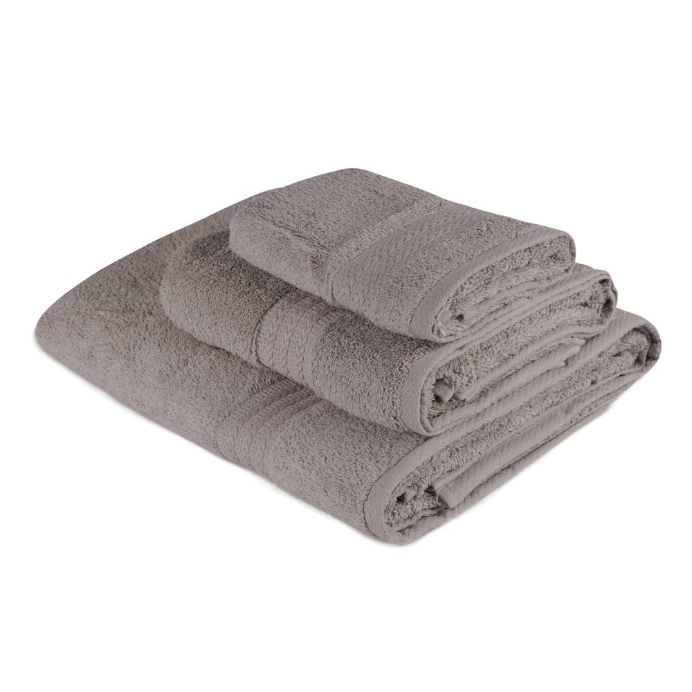 Set peškira Rainbow - Grey Grey (3 komada) slika 1