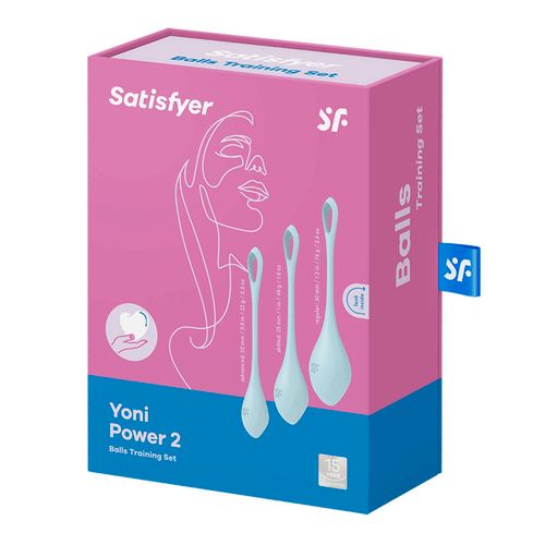 Vaginalne kuglice Satisfyer Yoni Power 2, svjetloplave slika 4