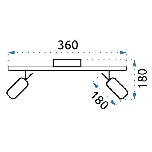 TOOLIGHT SPOTLIGHT STROPNE / ZIDNE SVJETILJKE APP746-2C slika 10