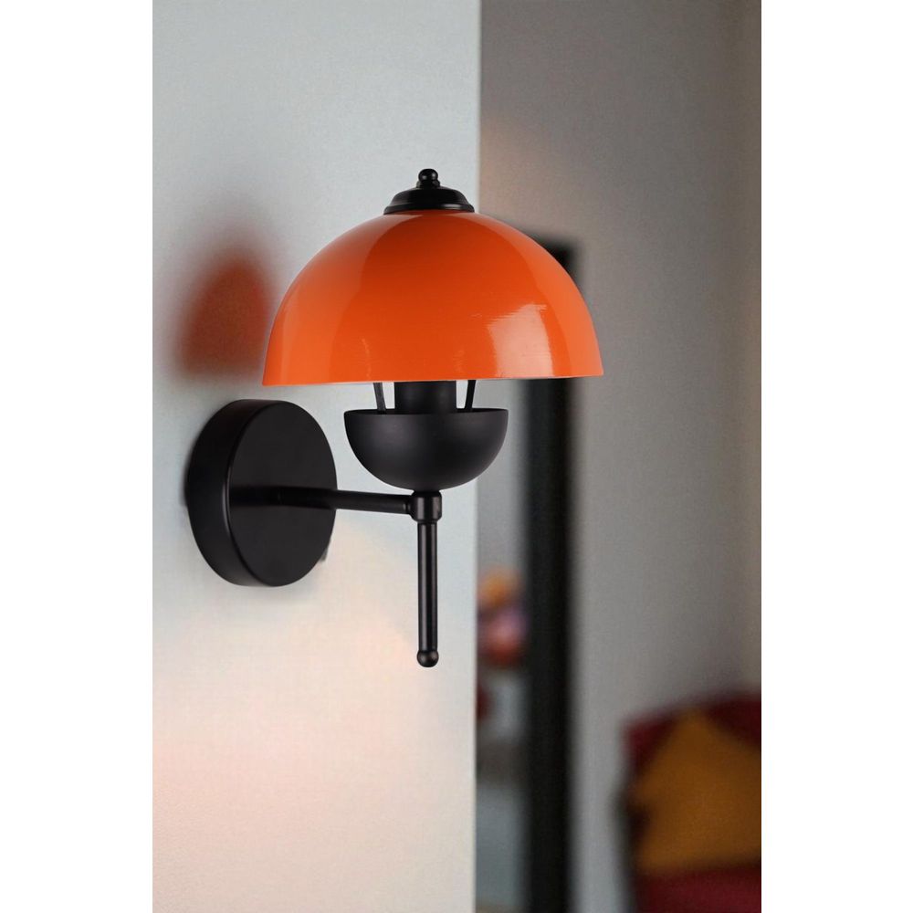 Opviq Zidna lampa 035, narančasta, crna slika 1
