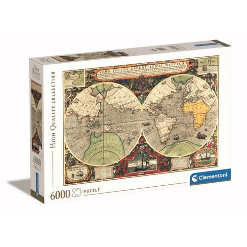 Clementoni Puzzle 6000 Hqc Antique Nautical  Map slika 1