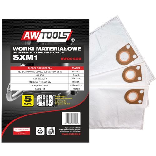 AWTools vrećice od mikrovlakana SXM1, set od 5 komada, za GAS 50 / STARMIX slika 1