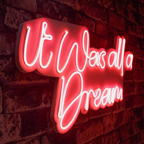 Wallity Ukrasna plastična LED rasvjeta, It was all a Dream - Red slika 7