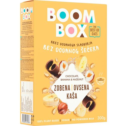 Boom Box Zobena kaša Čokolada, Banana, Lješnjaci 300g slika 1