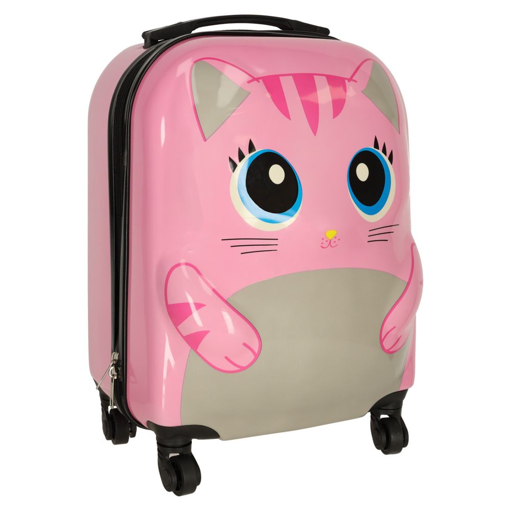 Putni kovčeg za djecu, pink mačka slika 1