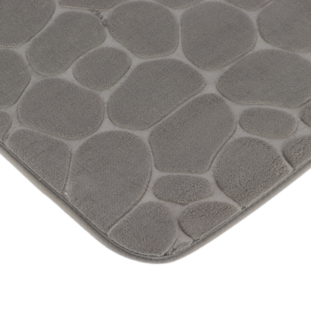 Tendance kupaonski tepih pebble 45x120 cm memorijska pjena, svjetlo sivi slika 2