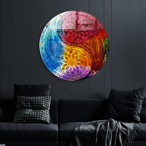 2128 - 60 x 60 Multicolor Decorative Tempered Glass Painting slika 2