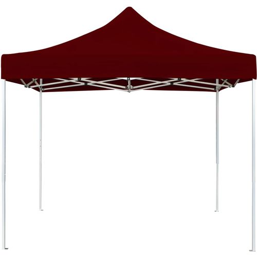Profesionalni sklopivi šator za zabave 3 x 3 m crvena boja vina slika 24