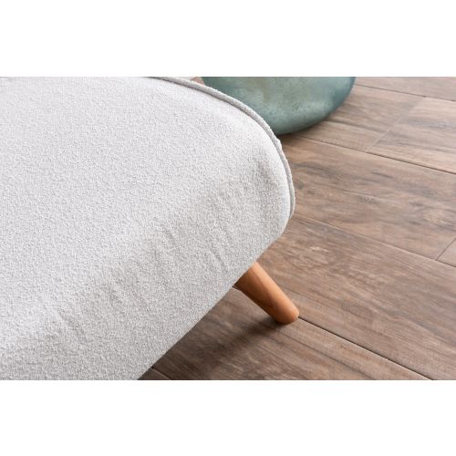 Atelier Del Sofa Dvosjed, Folde 2-Seater - Teddy Fabric - Cream slika 6