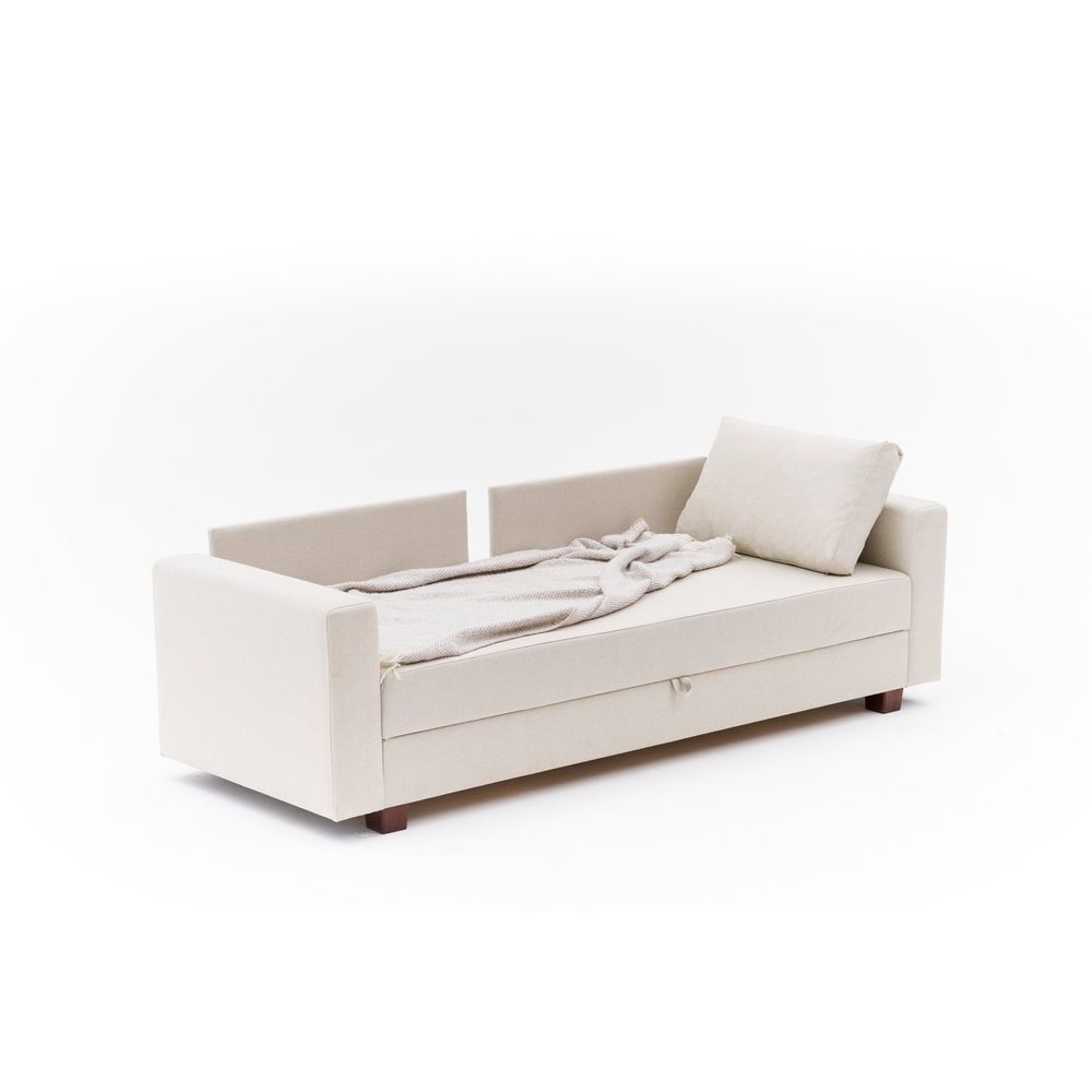 Aly Arzilla - Krem Sofa na Razvlačenje za 3 Osobe slika 8